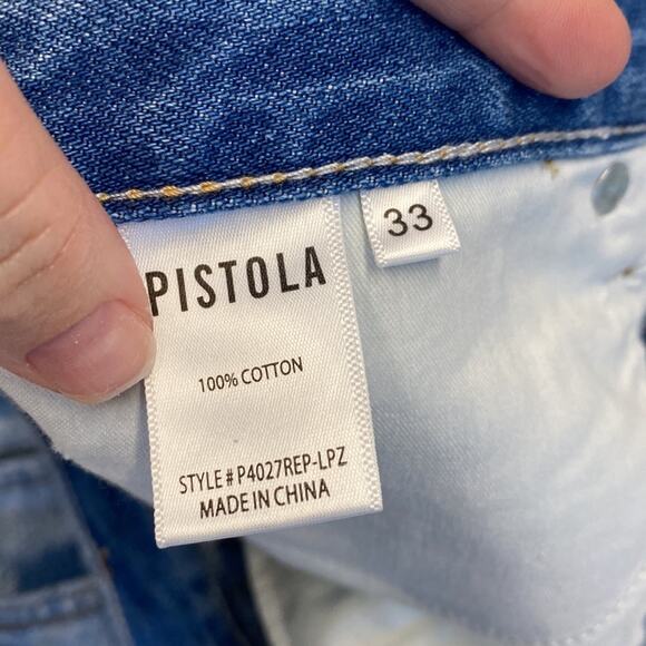 Devin Shorts by Pistola hide rose mom cut off size 33 (b18) - Picture 8 of 10